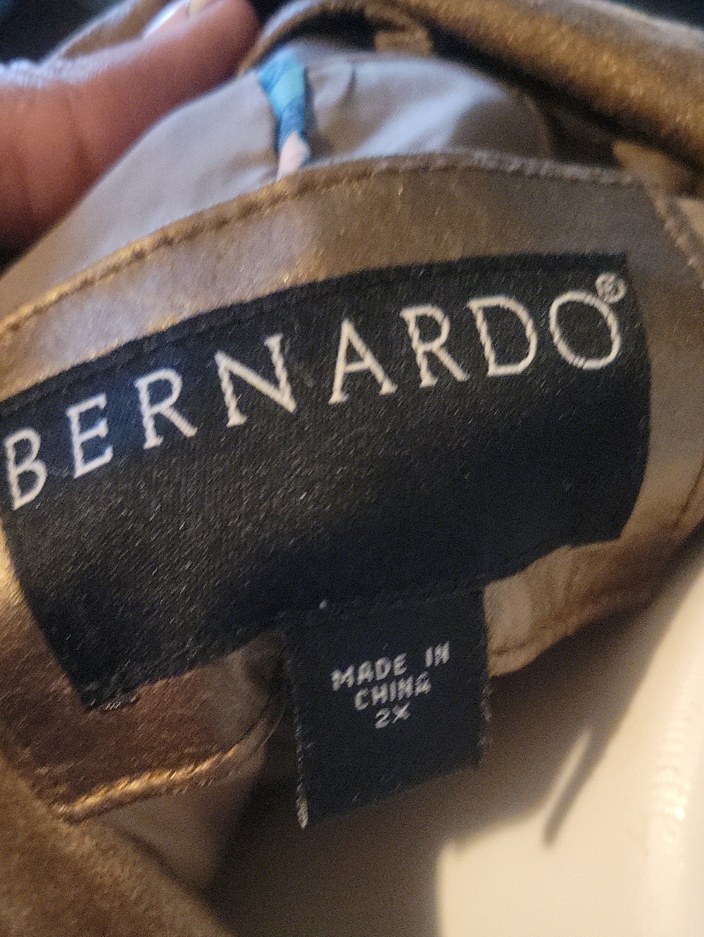 Bernardo Metallic Bronze Leather Blazer Jacket - Picture 9 of 10